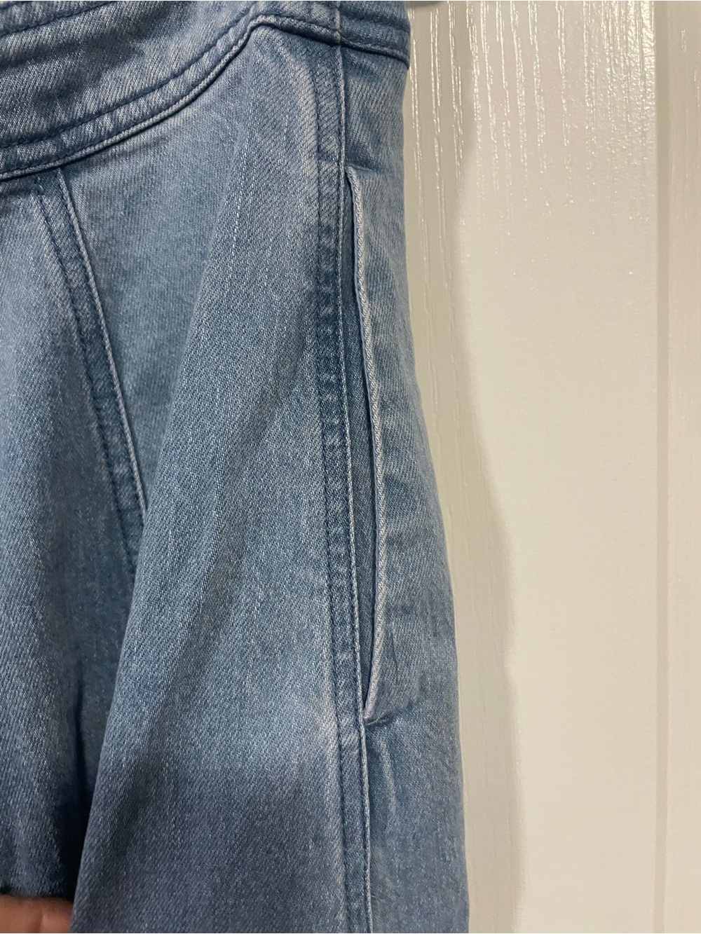 Pilcro by Anthropologie Denim A-Line Midi Skirt - Light Blue - Picture 4 of 8